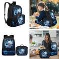 thumbnail image 2 of Yspwyqan Kids Backpack Set for Boys Ages 8-12, Sea Bubble Blue Axolotl Backpack and Lunchbox Set with Water Bottle Bag, Large Capacity Front Pocket Adjustable Straps Schoolbag, 2 of 7