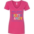 thumbnail image 3 of Inktastic Will Work for Easter Candy Please Pay in Advance Women's V-Neck T-Shirt, 3 of 5