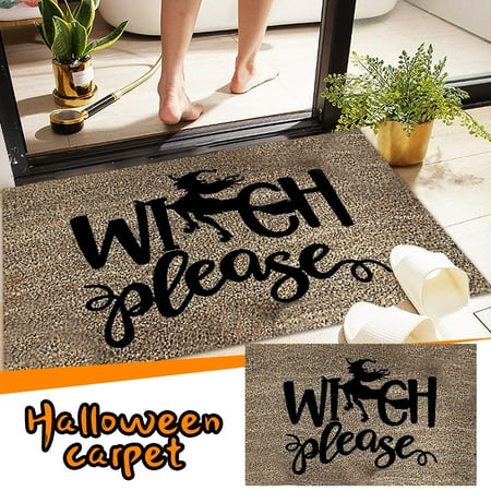 

loopsun Fall Halloween Decorations Savings Clearance for Home Halloween Door Mat Cartoon Floor Mat Hallway Kitchen Foot Mat Soft Non-slip