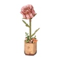 thumbnail image 2 of Ramo de flores de madera, Mini flores artificiales, bloques de construcción, juego de bloques de flores artificiales, juguete para niños y niñas, Estilo D, 2 of 10