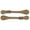 Light, variant on Adult Size Leather Spur Straps w/ Nickel Plated Buckles