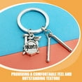 thumbnail image 3 of Drum Keychain Metal Drumsticks Percussion Keyring Snare Drum Keyring Music Note Keychain Musical Instrument Keychain for Backpack Handbag Purse Pendant Silver, 3 of 8