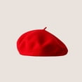 thumbnail image 1 of LinYooLi Hot Selling Autumn And Winter Wool Beret For Girls, Artistic And Retro, Versatile Korean Version Painter Hat, English Solid Color Felt Hat, 1 of 9