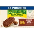 thumbnail image 4 of (3 pack) Nature Valley Biscuit Sandwiches, Chocolate Peanut Butter, Snack Bars, 10 Bars, 13.5 oz, 4 of 14