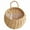 Beige, variant on Travelwant Half Round Pastoral Shape Hanging Planters with Handmade Weaving, 3 Count
