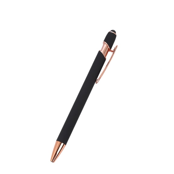 Retractable Ballpoint Pen with Metal Aluminum Body, Stylus Touch Screen Capacitive Pen for Smartphone Tablet, Custom Logo Print Business Office Gift Executive Pen