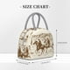 thumbnail image 2 of Balery Western Desert Cowboys1 Bolsa de Almuerzo para Mujeres, Caja de Almuerzo, Bolsa de Almuerzo Pequeña Impermeable, Tote de Almuerzo Reutilizable con Gran Capacidad, 2 of 6