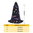 thumbnail image 2 of Honeii Colorful Vintage Cactuses Print Poncho Cape, Cloak Coat, Snuggly Hooded Wearable Blanket, Hooded Cape For Teenagers,Halloween Costumes-Medium, 2 of 7