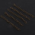 thumbnail image 4 of 100 piezas de cadenas extensoras de de collar de metal negro / plateado / dorado / bronce Salvador Cadena extensible, 4 of 10