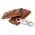 thumbnail image 4 of Case De Cuero De Cigarro, Proceso De Costura A Mano De Color, Juego De Cortador De Cigarros De Costura Apretada, Resistencia A La Abrasión De 3 Dedos Para El Consultorio, 4 of 7