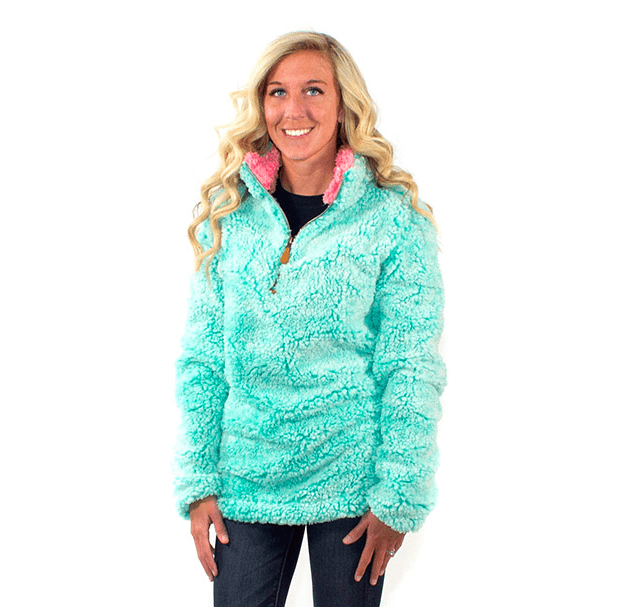 sherpa pullover green