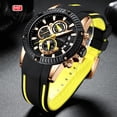thumbnail image 2 of Mens Watches Military Sports Watch (Chronograph/Waterproof/Luminous/Calendar) Silicon Band Quartz Watch for Men, 2 of 7