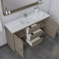 thumbnail image 7 of Alya Bath Sortino 60" Wood Single Bathroom Vanity with Acrylic Sink in Gray, 7 of 7