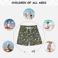 thumbnail image 6 of FORMRS Boys Swim Trunks Quick Dry Mesh Lining Beach Boardshorts, Sizes XS-XL, Forest Mushroom Pattern, 6 of 7