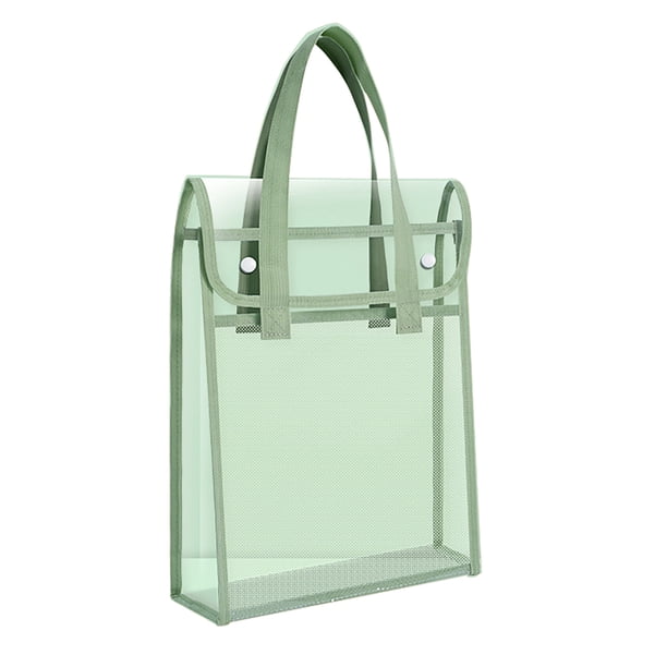 Carpeta de plástico transparente expandible con cierre a presión, impermeable, tamaño carta A4, bolsa portátil para documentos, para oficina y escuela.