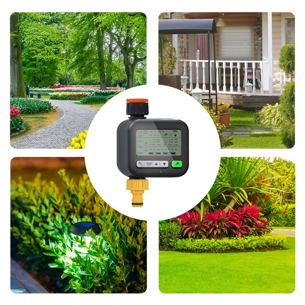 TB&W Automatic Water Timer Child Lock Water Hose Timer Rain Sensor for