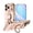 Lightpink, variant on Decase Compatible with Apple iPhone 17 Pro Case with Ring Stand Plating Astronaut Pattern 360°Rotatable Ring Holder,for iPhone 17 Pro Phone Case Silicone Shockproof Protective Slim Cover,Black