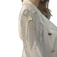 thumbnail image 1 of Hioecau Fringe Rhinestone Epaulette Waterdrop Shoulder Epaulette Sparkling Tassel Epaulet Accessory for Costume Party Stage Performance, 1 of 7
