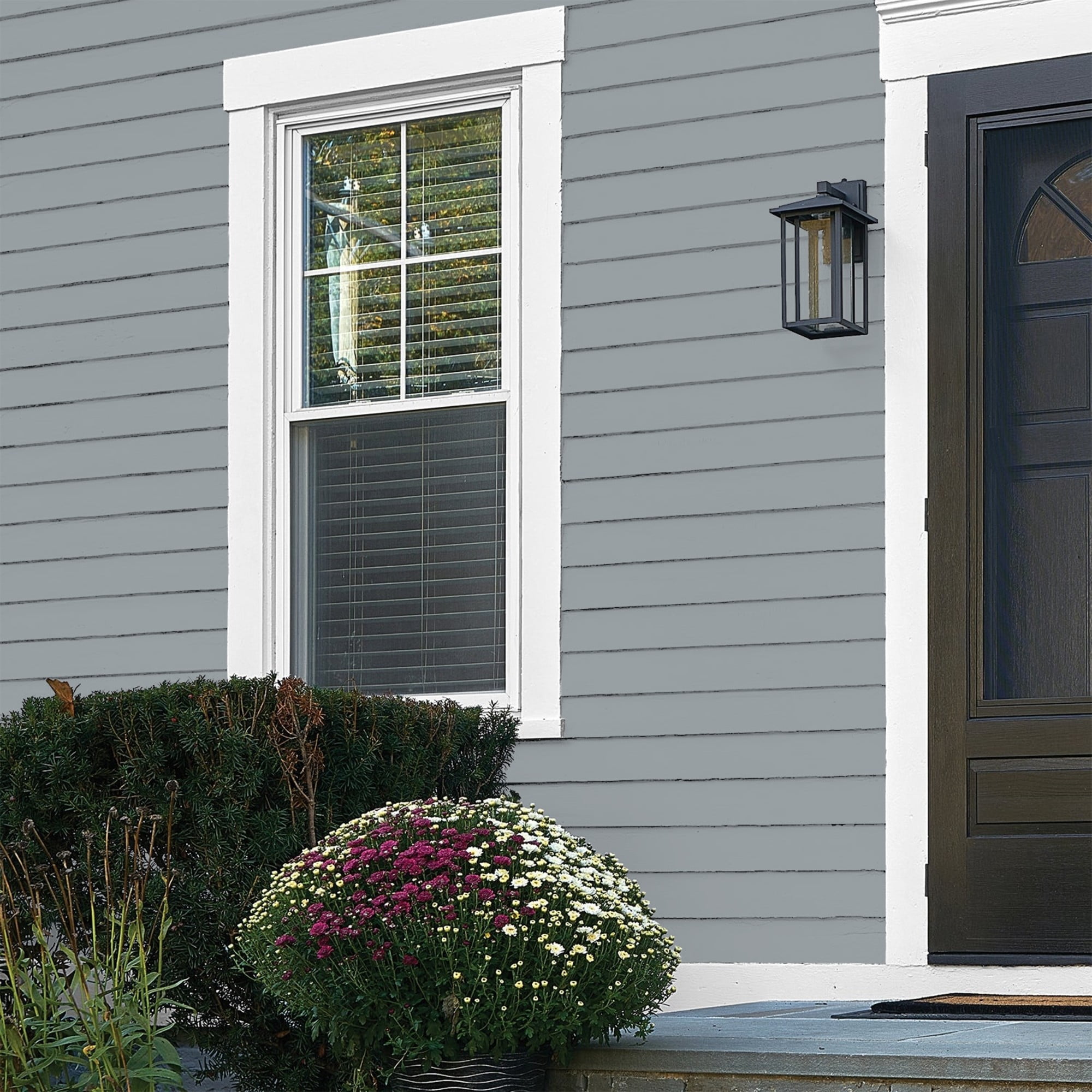 Glidden Fundamentals UFO / Gray, Flat Exterior Paint, 5 Gallon