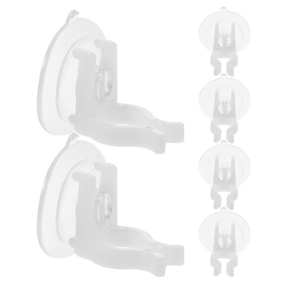 FRCOLOR 6 Pcs Window Candle Holder Clamps Candle Suction Cups Holder Suction Cups With Clamps For Christmas Party Electric Candle Lamps
