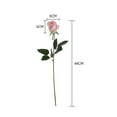 thumbnail image 6 of Artificial Roses Real Touch Single Stem Fake Roses Silk Realistic Bouquet Flowers Arrangements Home Office Garden Grave Party Wedding Decoration, 6 of 8