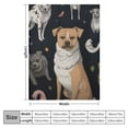 thumbnail image 4 of ARISTURING  Puppy Dogs Cute Animals Throw Blanket Ultra Soft Warm All Season Cartoon Pets Decorative Blankets for Bed Chair Car Sofa Couch Bedroom, 4 of 6