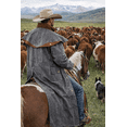 thumbnail image 5 of 2XL  Mens Oilskin Western Australian Waterproof Duster Coat Jacket 23101GR, 5 of 5