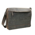 thumbnail image 1 of Vagarant Traveler Full Grain Leather Messenger Laptop Bag L67.DV, 1 of 3