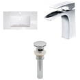 thumbnail image 1 of American Imaginations 35.5-in. W 1 Hole Ceramic Top Set In White Color - Overflow Drain Incl. AI-16569, 1 of 1