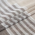 thumbnail image 3 of 2 Pcs Stripe Sheer Curtain, Semi Transparent Voile Curtains Drapes with Grommets, 3 of 9