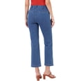 thumbnail image 3 of INSPIRE CHIC High Waisted Jeans for Women Stretchy Straight Leg Buttoned Denim Pants with Pockets XS Blue, 3 of 6