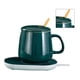 thumbnail image 3 of Juego de posavasos con calefacción de Taza de cerámica, 55 ℃, Temperatura Constante, Lindo Juego de Calentador de Tazas para hogares, Oficina, Regalos, Verde, 3 of 14