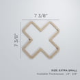 thumbnail image 3 of Ekena Millwork 7 3/8"W x 7 3/8"H x 3/8"T Extra Small Fowler Decorative Fretwork Wood Wall Panels, Hickory, 3 of 3