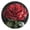 Black, variant on Round Clock Gold Clock 9.84*9.84 Inch Round Art Clock Decorative Clock Creative Clock Dual-Purpose Clock Wall Clock Clock Fashion Decoration A Red Rose