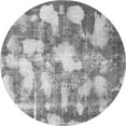 thumbnail image 1 of Ahgly Company Indoor Round Abstract Gray Modern Area Rugs, 4' Round, 1 of 4