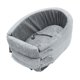 thumbnail image 1 of Asiento de coche para perros, correas ajustables para cachorros de tamaño mediano y pequeño, asiento para gatos, mascotas, cama de viaje con parte inferior suave y antideslizante, pana gris, 1 of 8