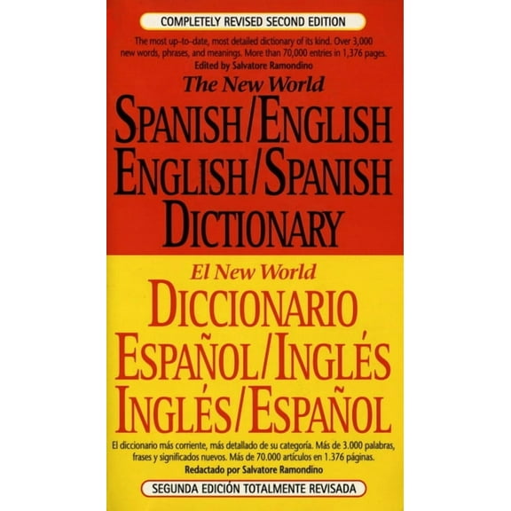 New World Spanish-English, English-Spanish Dictionary: Completely Revised Second Edition