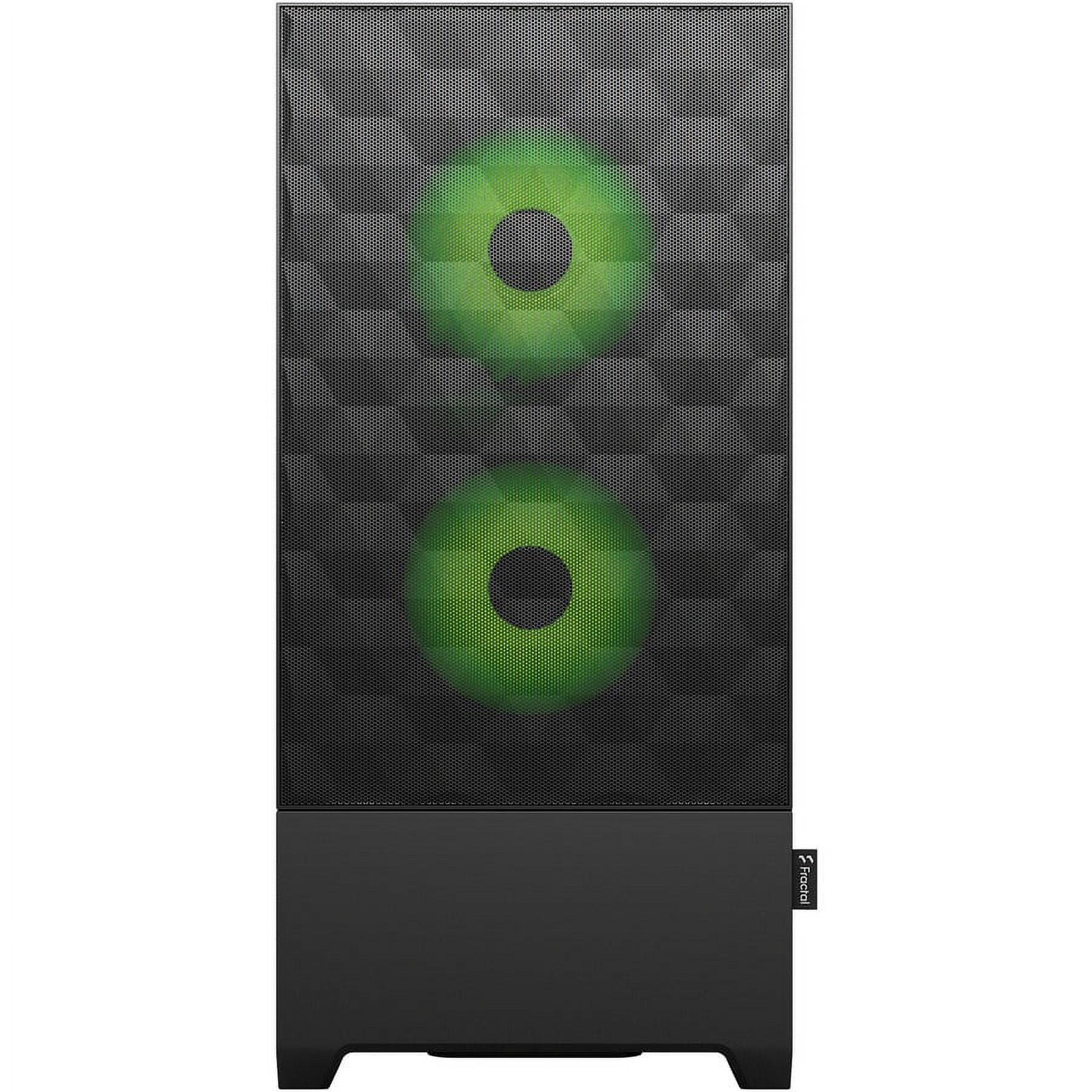 Fractal Design Pop Air RGB Black Green Core TG ATX High-Airflow Clear Tempered Glass Window Mid Tower Computer Case