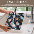 thumbnail image 4 of Placemat, Pioneer Flower Floral Print Pattern Place Mats Table Mat Set Of 2, PVC Washable Placemats for Party Kitchen Dining Decoration, 18x12 Inch, Fade Resistant, 4 of 6