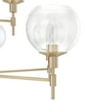 thumbnail image 4 of Hunter - Xidane 9-light Alturas Gold, Large Chandelier, Dimmable, Round Shaped, for Bedrooms, Dining, Living Rooms - 19745, 4 of 8