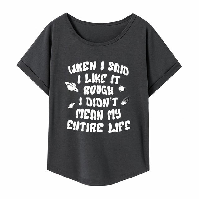 Camiseta para mujer con cuello redondo, ropa transpirable, cómoda camiseta básica para viajes a la calle y a la playa XL