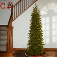 thumbnail image 3 of National Tree Company Pre-Lit Feel Real® Artificial Pencil Slim Christmas Tree, Grande Fir, Green, Clear Lights, Includes Stand, 6.5 Feet, 3 of 4