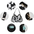 thumbnail image 5 of Sunyuer Handbags Women Fashion Leopard Cow Pattern Shoulder & Crossbody Purse Top Handle Satchel Purses Synthetic Leather Wallet, 5 of 5