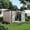 6x8FT brown board with solar light, variant on Gaderth 6x8 Ft Outdoor Storage Shed With Doors & Slooping Roof,Backyard Storage Shed,Heavy Duty Tool Shed Carport For Cars, Boats,Trucks And Equipment Storage