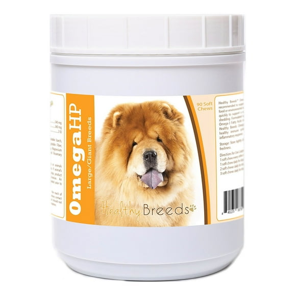 Chow Chow Omega HP Soft Chews - Promotes Healthy Coat & Fatty Acid Support - 90 Count