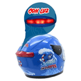 thumbnail image 2 of Casco Infantil  Bloosom Azul Cerrado Con Luz Shark Attack Brillante Azul, 2 of 4