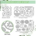 thumbnail image 3 of 3Pcs Fruit Labels Cutting Dies Lemon Watermelon Strawberry Metal Die Cut Fruit Shapes Carbon Steel Embossing Template for Card Making Paper Scrapbooking Photo Album Decorative, 3 of 9