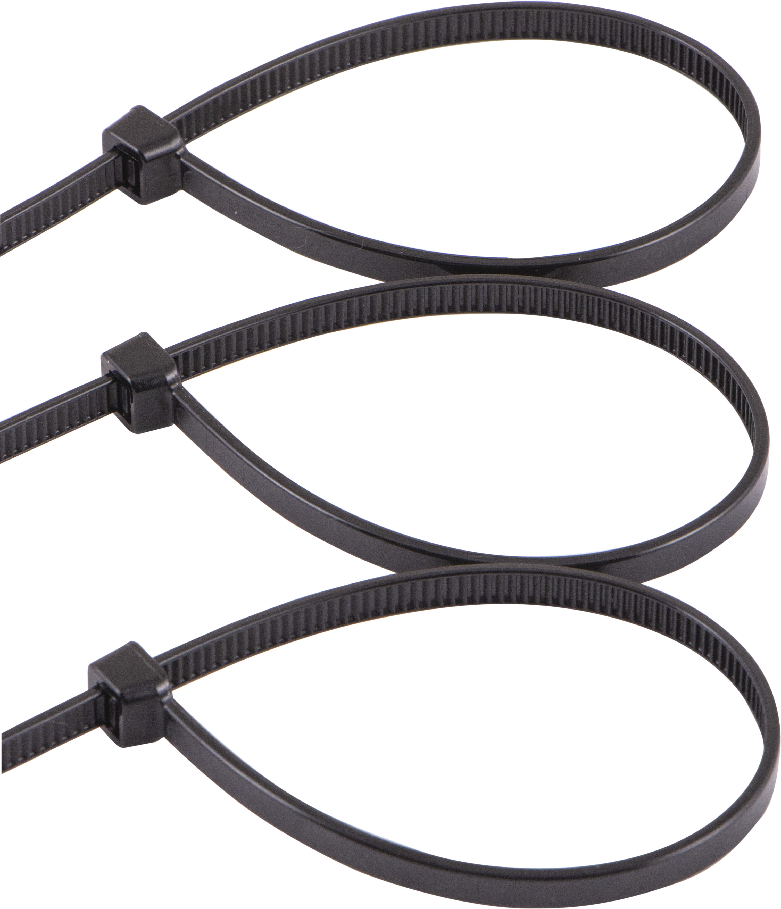 Hyper Tough 11in. Black Zip Ties 100 Pack, 75lb Tensile Strength, Nylon Mount Cable Ties, Resealable Bag, 25469 - image 4 of 7