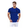 thumbnail image 1 of Estampado A Rayas Camiseta De Moda Cuello Redondo, 1 of 7