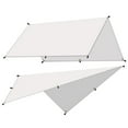 thumbnail image 1 of 5x3m 4x3m 3x3m Awning Waterproof Tarpaulin Tent Screen Ultralight Gar White 3X4M White 3X4M, 1 of 5
